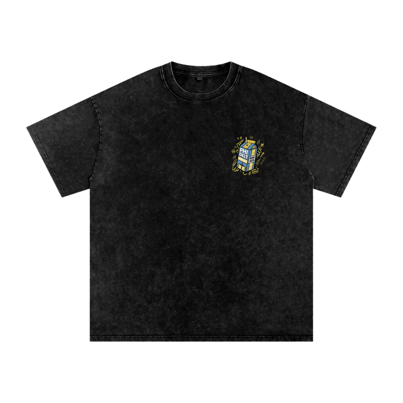 Snow Washed Oversized Cotton T-Shirt