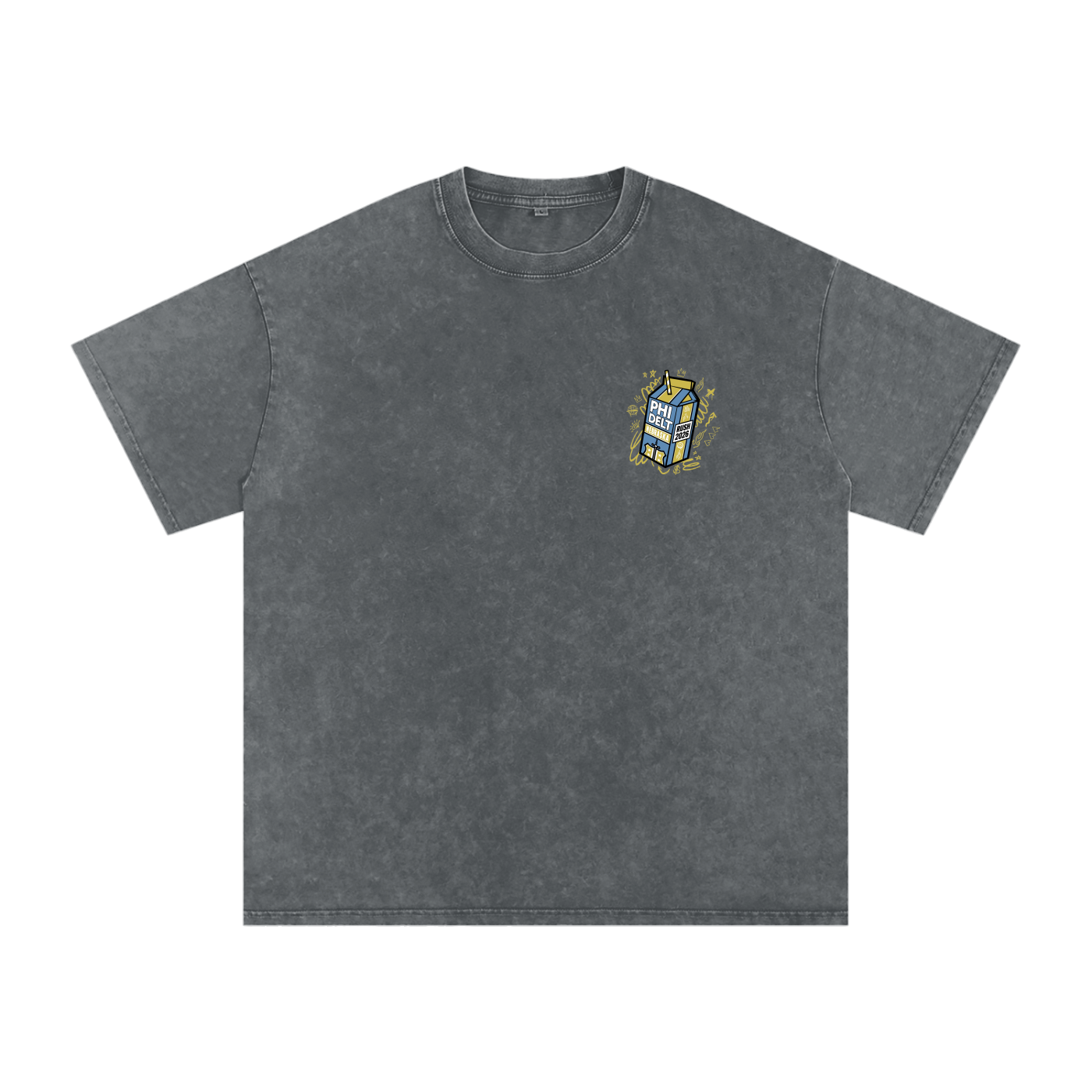 Snow Washed Oversized Cotton T-Shirt